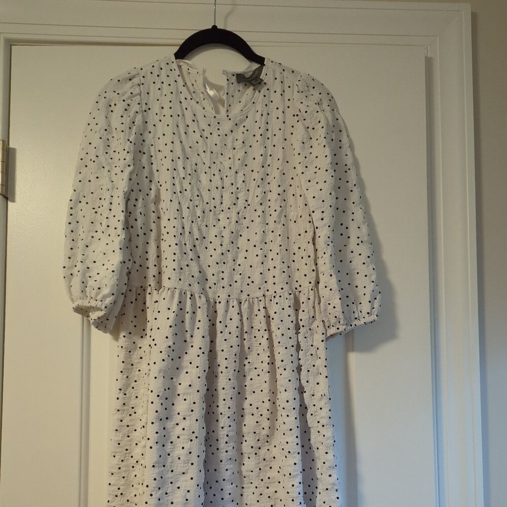 Primark light weight mini polka dot dress